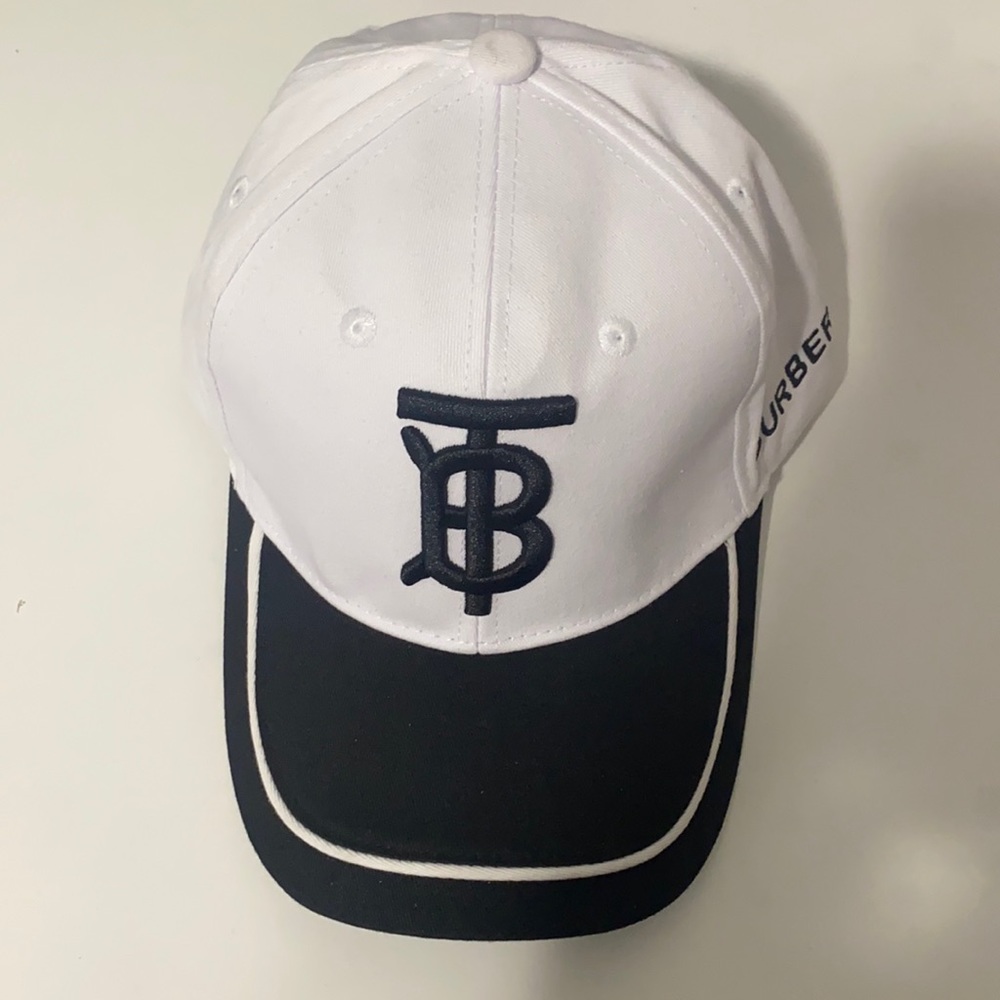 Burberry Black And White Cap.